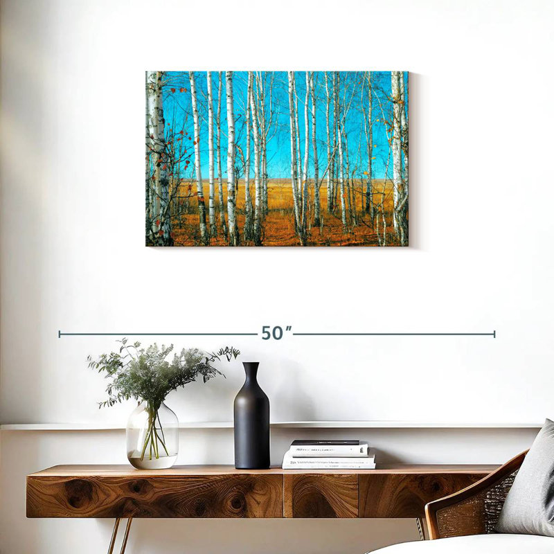 Harnek Birch Forest In October, 20" H x 30" W