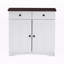 Buffet en bois d'ingénierie blanc à 2 tiroirs Kaisley, H 31,09 po x l 13,99 po x L 30,32 po