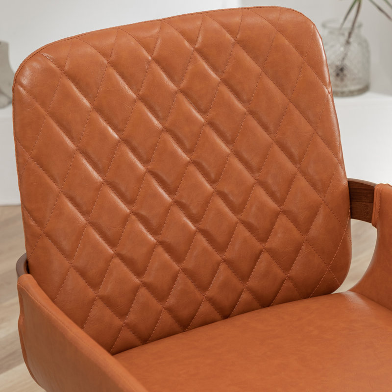Malvino Upholstered Dining Chair, Orange