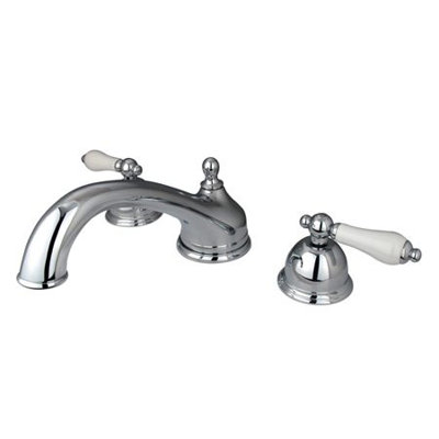 Double Handle Deck Mounted Roman Tub Faucet