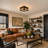 Williston Forge Rustic Wood Square Flush Mount Ceiling-1405161801