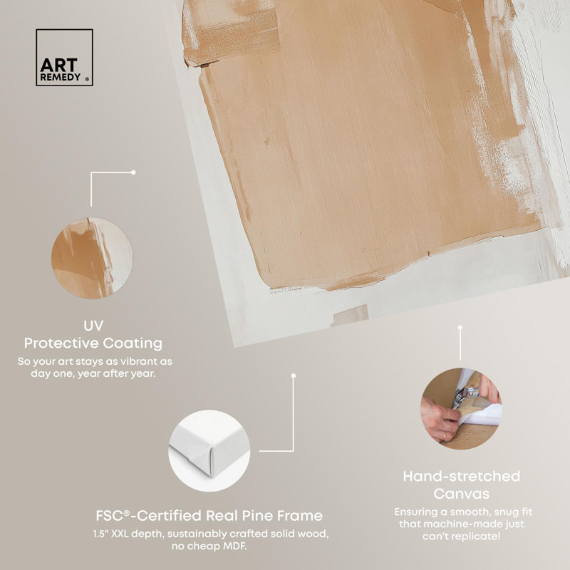 Terra Layers, reproduction d'art sur toile par Art Remedy, H 24 po x l 20 po, Toile tendue avec châssis