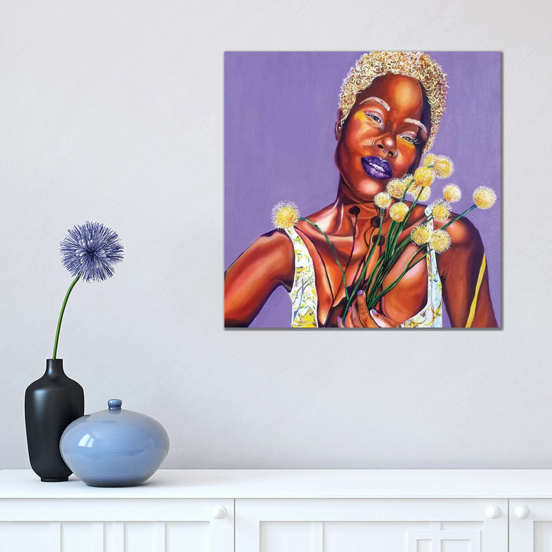 Lavender 1 Piece Painting on Canvas, 45.72cm H x 45.72cm W x 3.81cm D, Wrapped Canvas