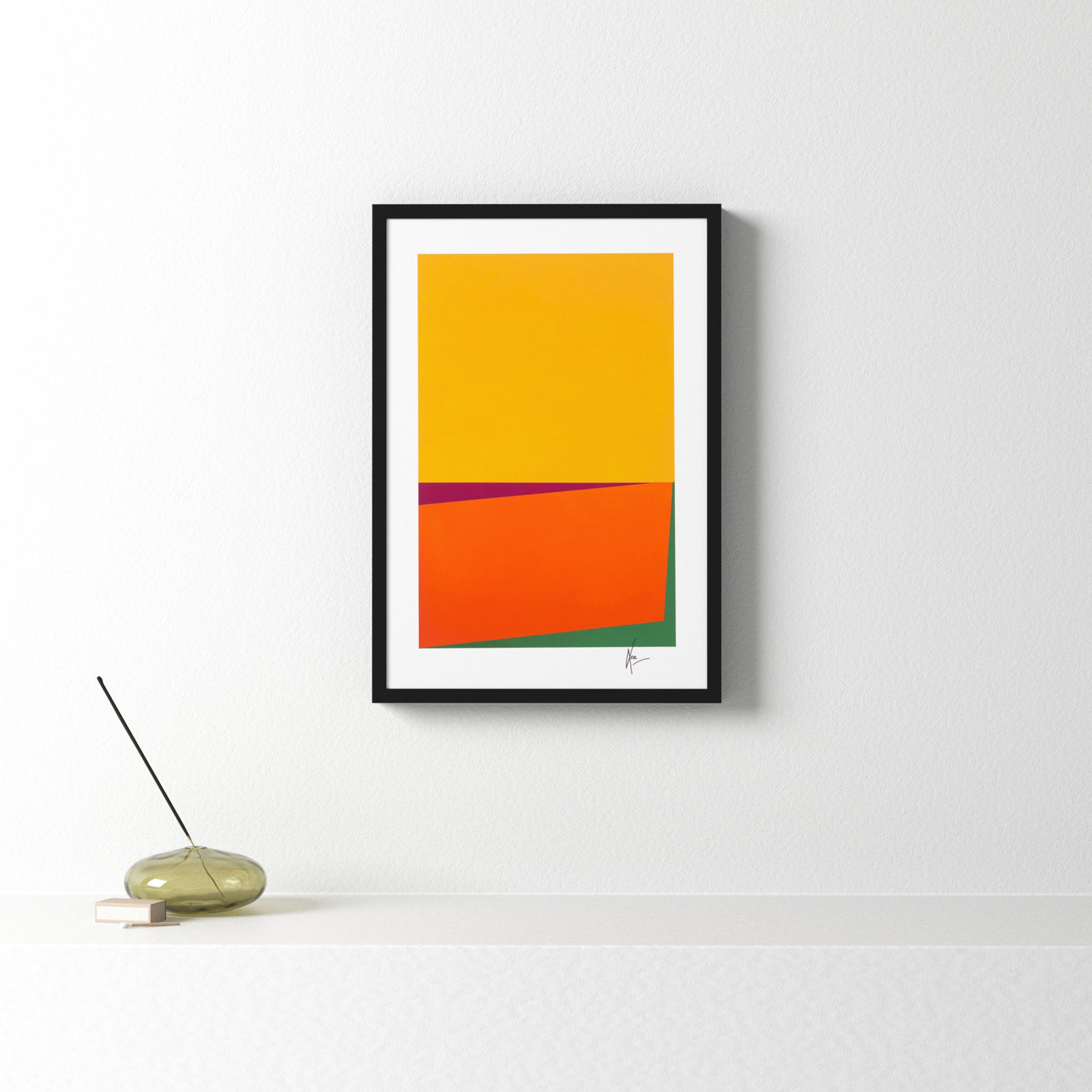 Sahara "Sahara" Print by Lee Lessem, Black, 20" H x 14" W x 1.25" D