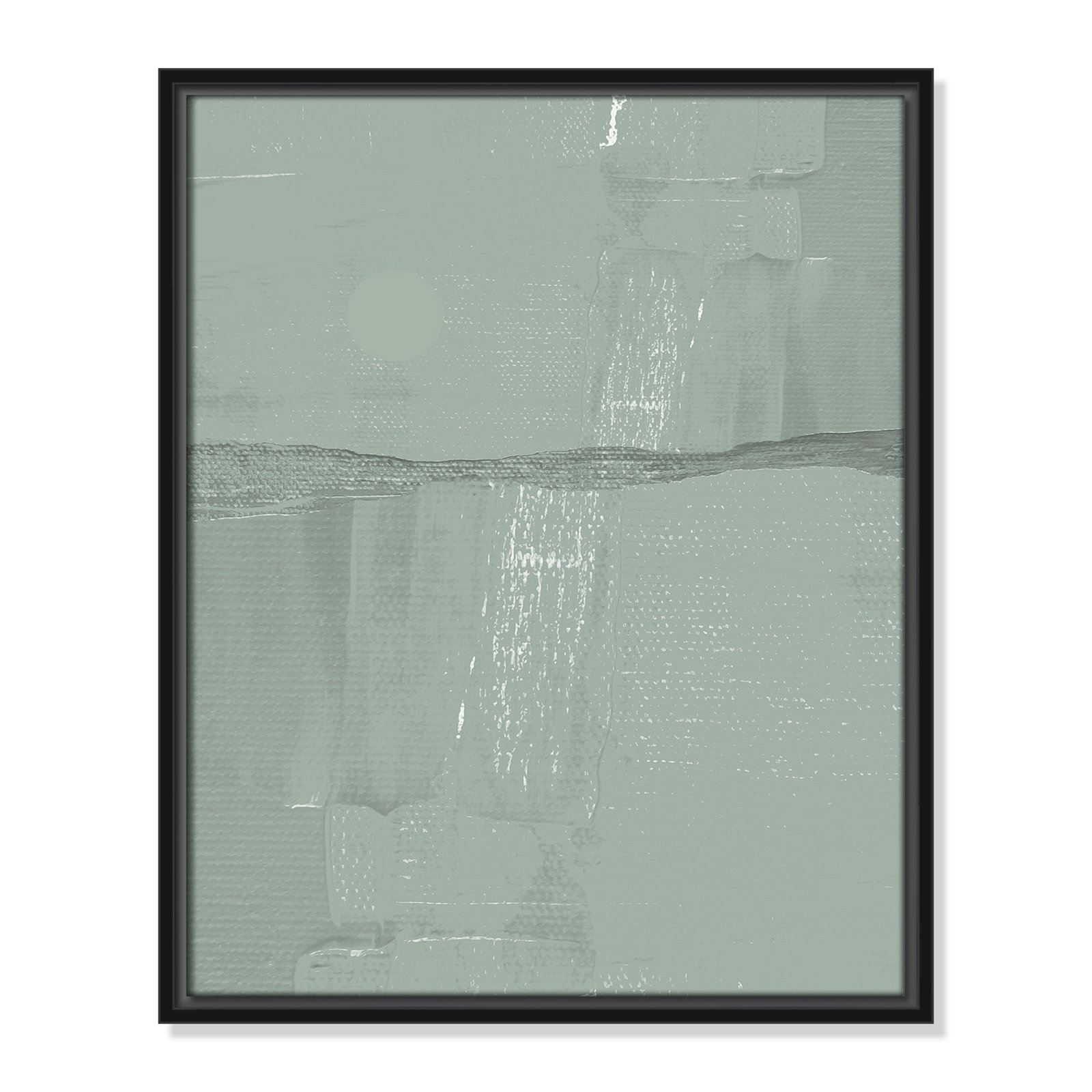 Sage Abstract, Black , 21.5" H x 17.5" W x 2" D
