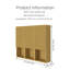 Armoire de salle de bain murale à rayures, avec portes, tablette et compartiment de rangement ouvert, couleur chêne doré-987654072