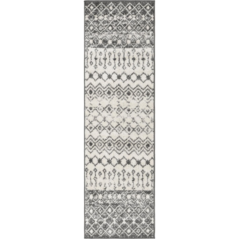 Abstract Indoor Rug, Runner 2' x 7'