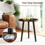 2 pièces table d'appoint ronde avec table basse et table d'appoint