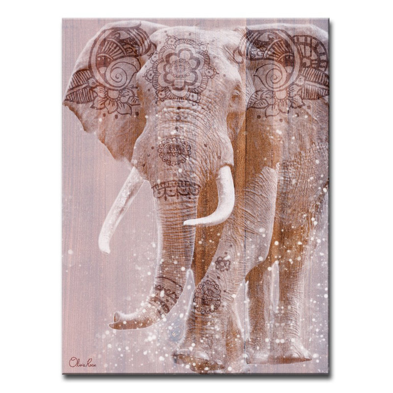 « Wild zen II » par Olivia rose-impression sur toile tendue, H 16 po x l 12 po