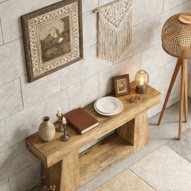 Table console en bois