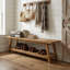 Solid Wood Storage Bench
