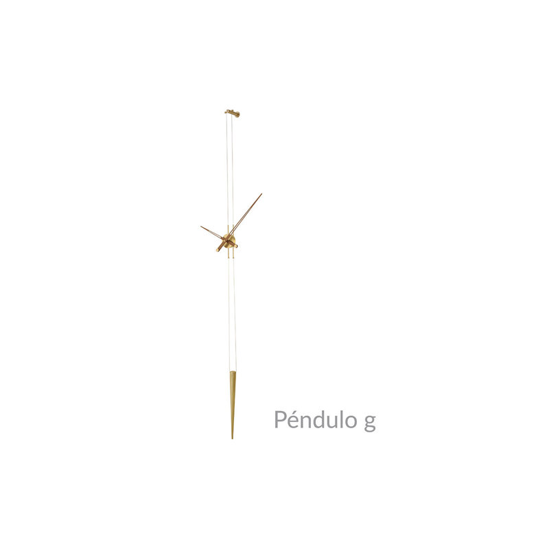 Pendulo Metal Pendulum Wall Clock, Gold