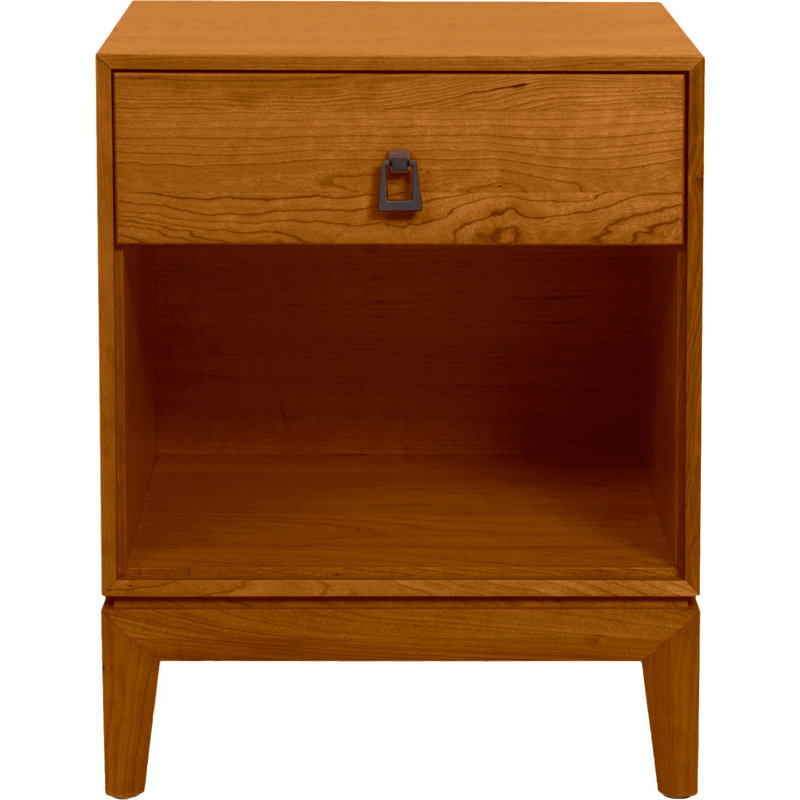 Mansfield 1 - Drawer Nightstand, Autumn Cherry, Conventional