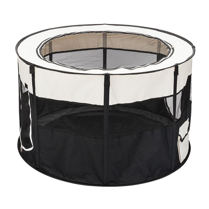 Enclos pliant pour chien, Noir, H 22,8 po x l 40,9 po x P 40,9 po
