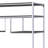 Rustic Grey Oak And Chrome 8-Shelf Bookshelf