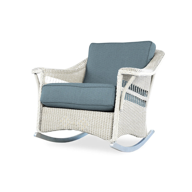 Nantucket Outdoor Rocker Chair, Callen Driftwood, Antique White
