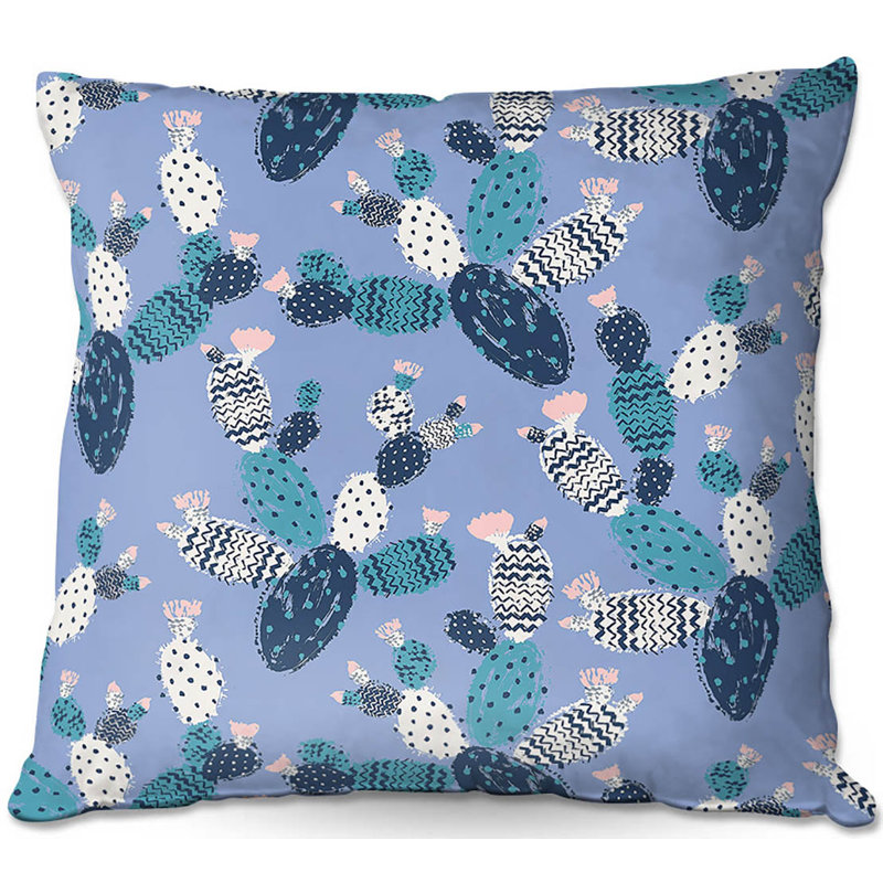  Coussin Couch Cactus, 20 po x 20 po, Vert