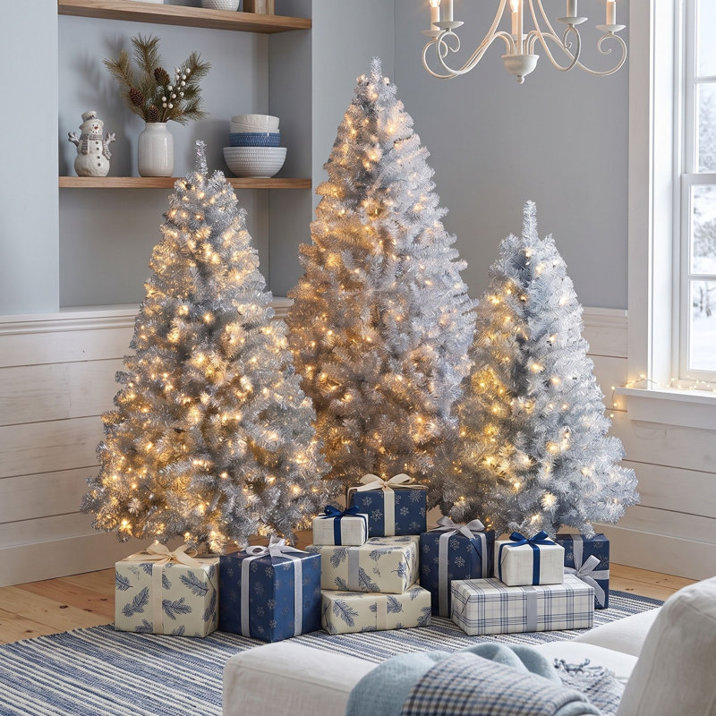 Ensemble de sapin de Noël artificiel pré-illuminé