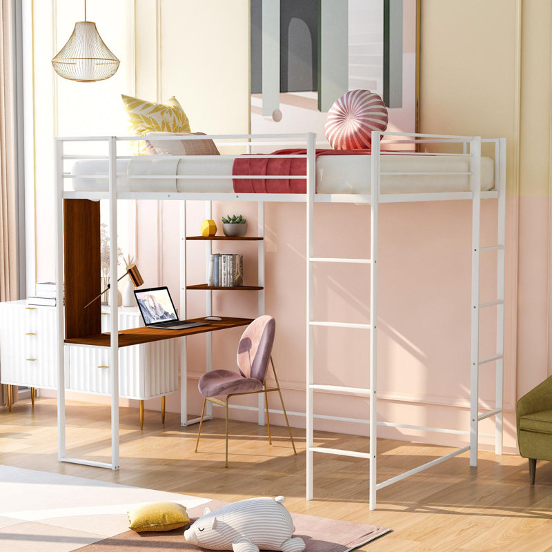 Abington Kids Loft Bed, Full, White