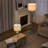 22" Distressed Blue Resin Table Lamp Set
