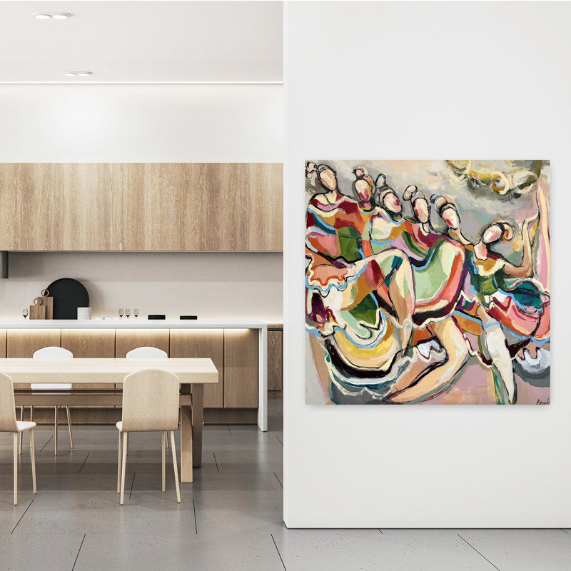 Art contemporain contemporain abstrait, H 48 po x l 48 po