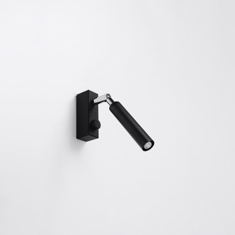 Algertha Armed Sconce, Czarny