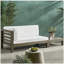 BANC D'ANGLE GAUCHE ET TABLE DE CAFÉ Oana, blanc