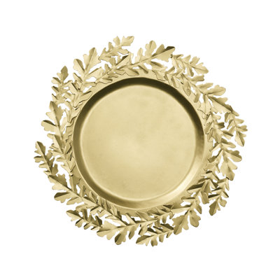 Gilded Leaves Charger