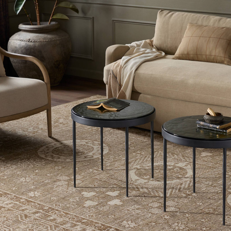 Carmen Single Coffee Table, 18.25" H x 20.5" L x 20.5" W, Clear