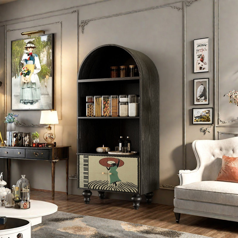 Bibliothèque de style français rétro