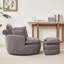 Fauteuil pivotant en velours côtelé moderne avec rembourrage en éponge et siège confortable-100966228-100966233