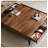 Modern minimalist black walnut solid wood coffee table-110731437