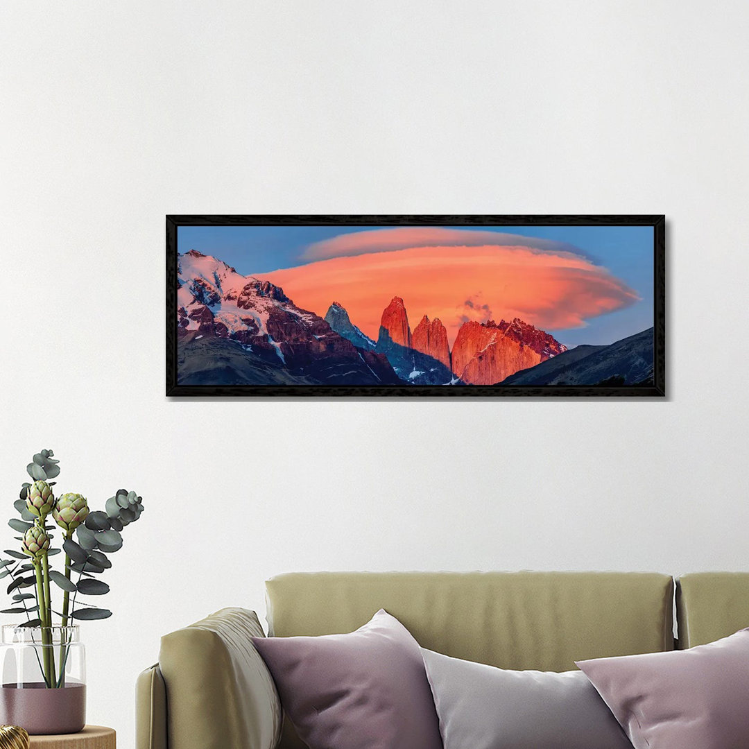 Landscape With Mountains At Sunset, Torres Del Paine National Park, Chile 1PC6