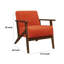 Fauteuil décoratif 32 pouces Rica, bois massif-116274044
