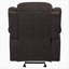 Fauteuil inclinable oscillant Madden brun