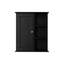 Armoire murale noire 23,6 po