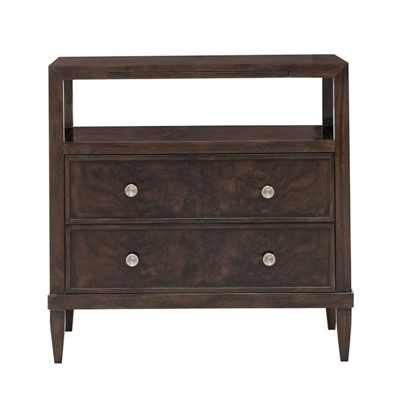 30'' Tall 2 - Drawer Nightstand, Brown