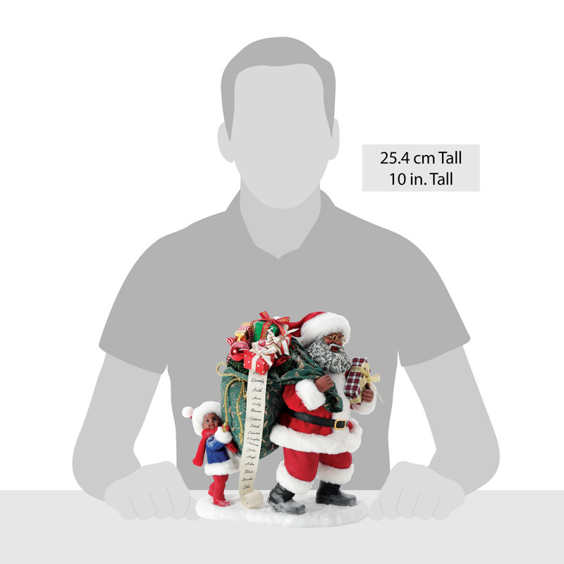 Figurine Père Noël possible qui partage la charge