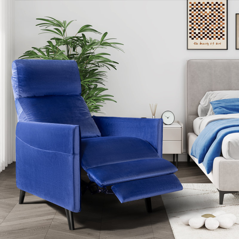 Fauteuil de massage, Mélange de coton bleu