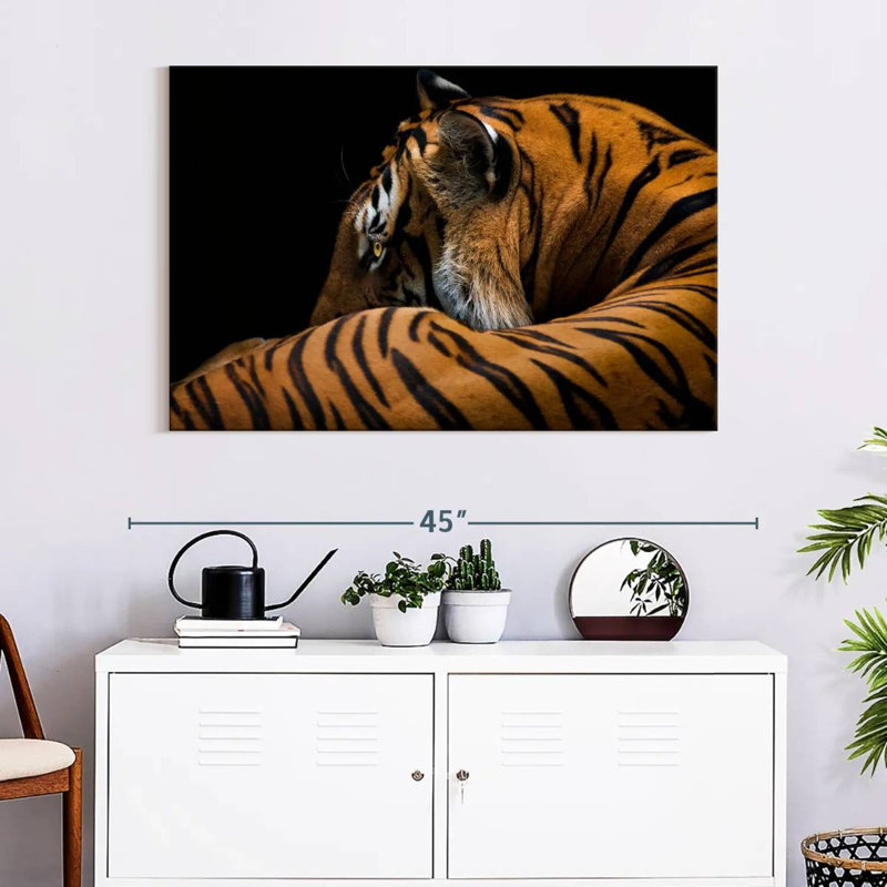 Brampt Majestic Tiger, 8" H x 12" W