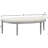 Coastal Button Beige Bench With Weathered Gray Legs, Fits Flush Wall In Bedrooms Or Corridors, Staggered Spot Cleanable, American Design, 20 Height Tufting And Ideal For Foyers, Easy To Clean,