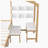 Adien Full Size Kids Bed with Drawer, Desk and Bookshelf