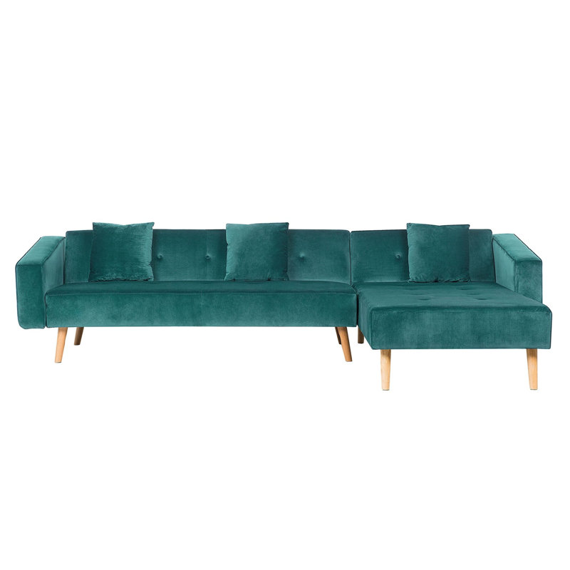 Lukas 4 Seater Sofa Bed, Green