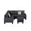 Canapé modulaire 6 pièces rembourré-1236710647