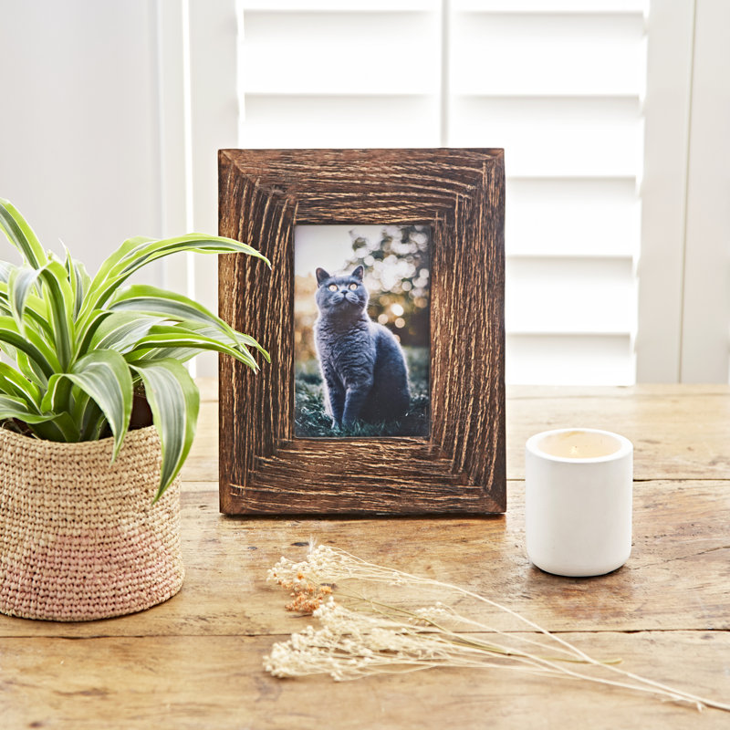 Natural Mango Wood Photo Frame, 10.16cm x 15.24cm