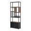 Armoire-bar industrielle avec porte-bouteilles en bois