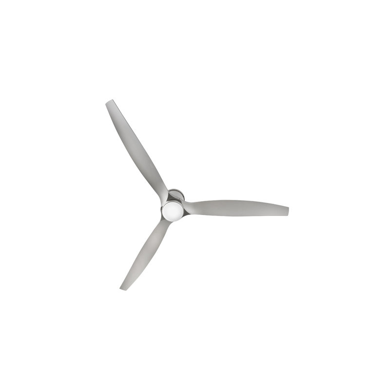 Ventilateur à DEL 72 po Hover Flush, Nickel brossé