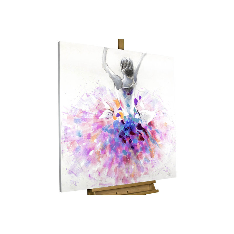 Handgemalt Acrylbild Primaballerina