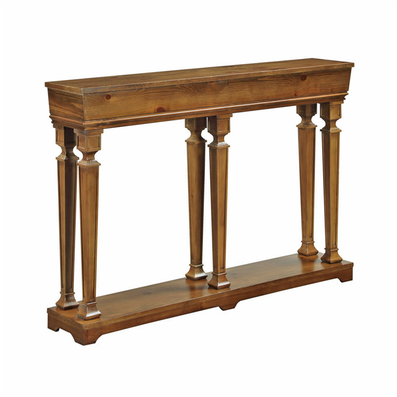 ACME Garrison Console Table, Oak, 35" H x 60" W x 12" D