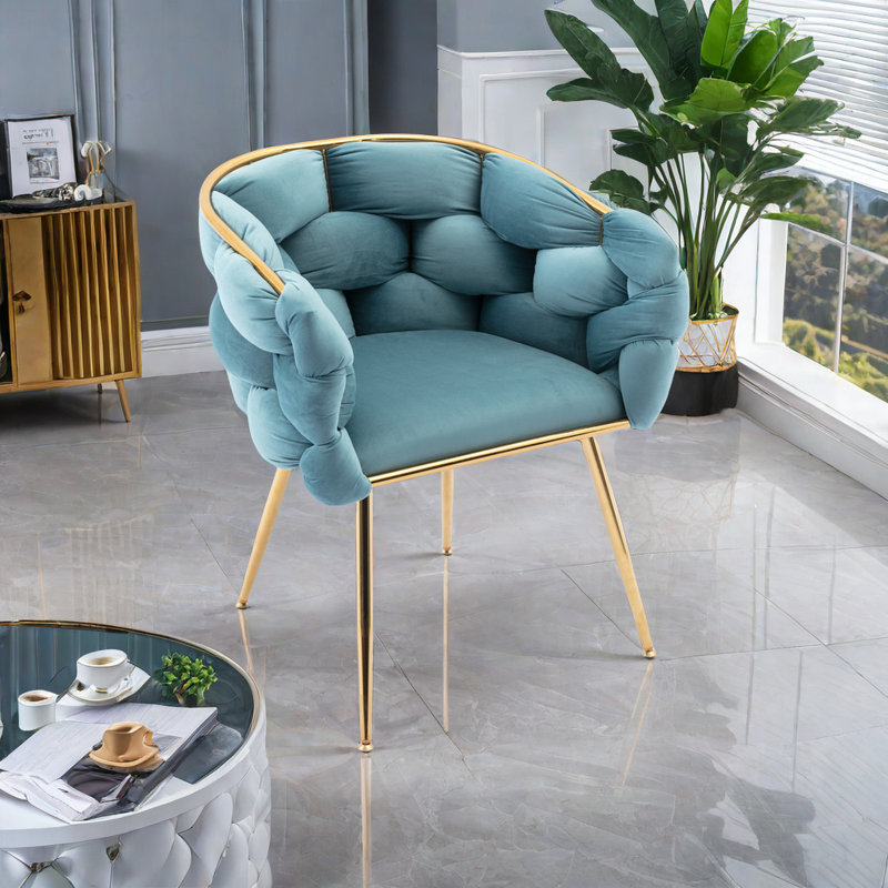 Rera Velvet Barrel Chair